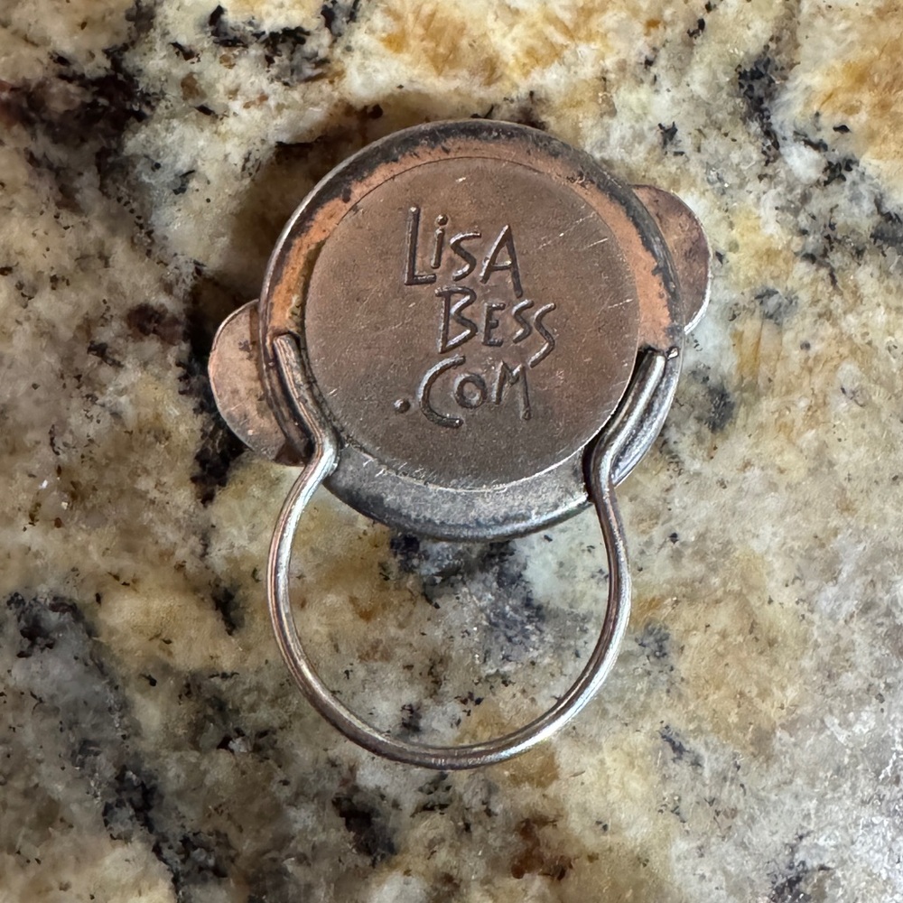 Lisa Bess Turquoise Magnetic ID Badge Holder - Picture 4 of 4